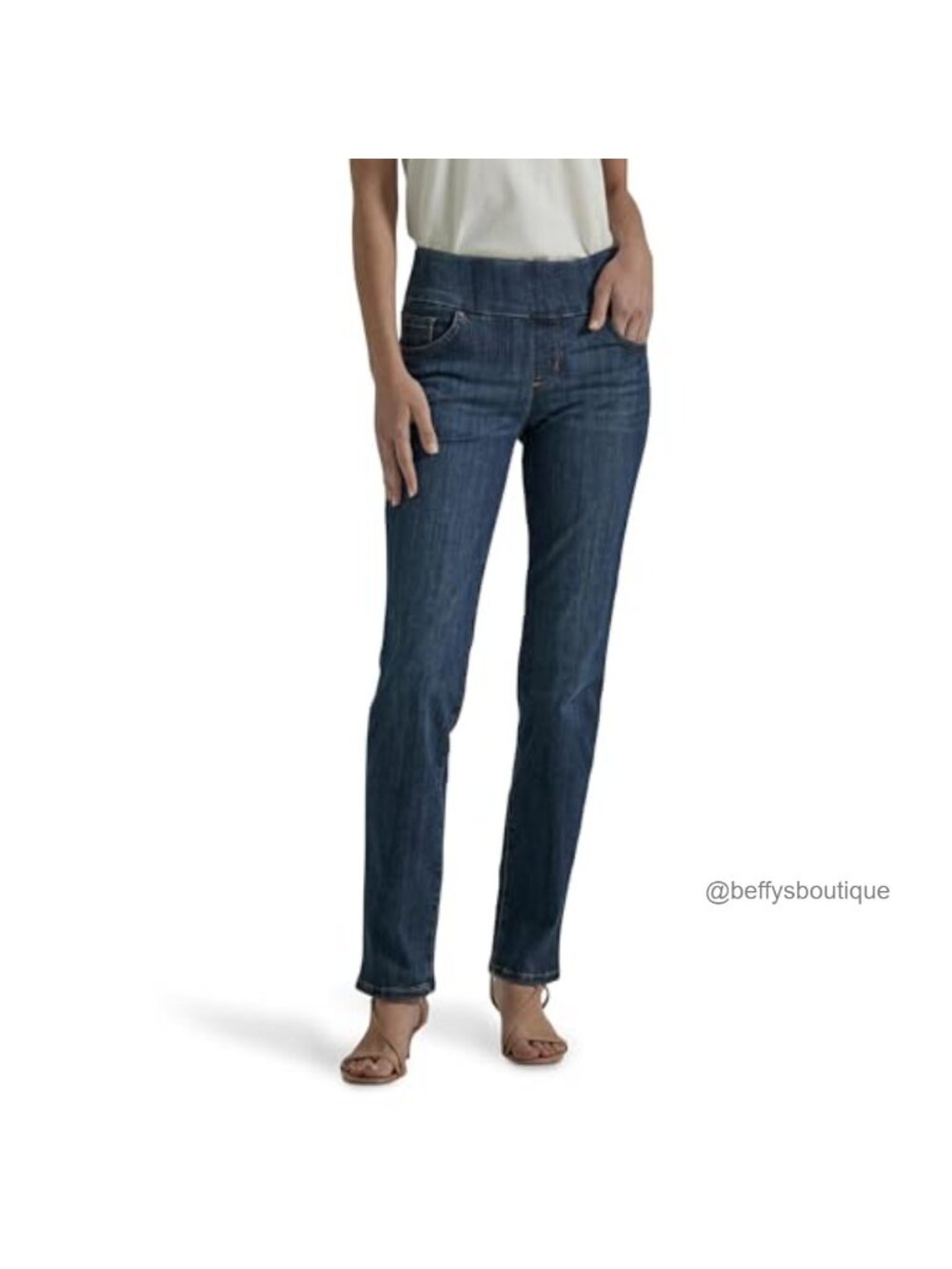 Women's Sculpting Slim Fit Pull On Jean, Cotton Spandex, Mid Rise